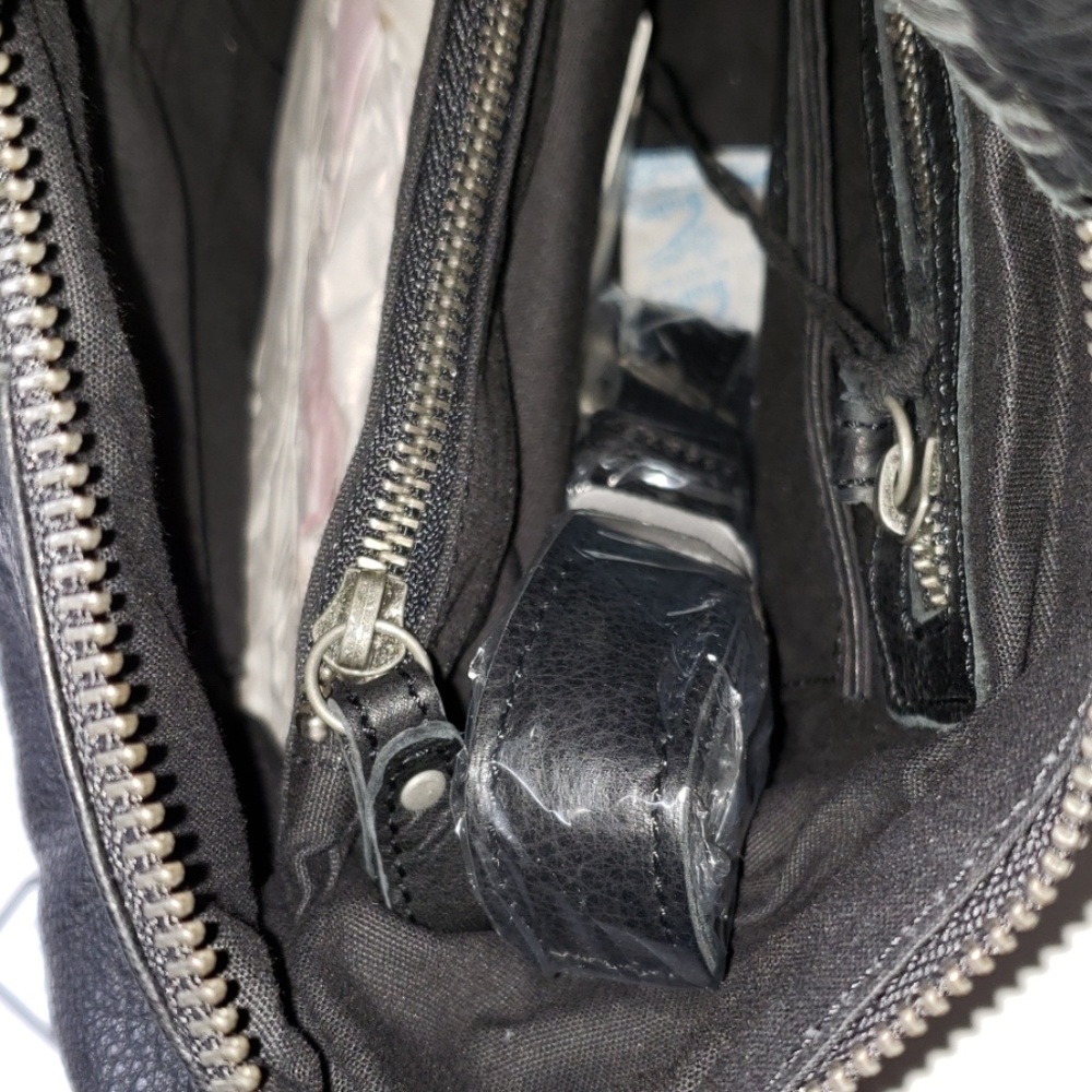 Liebeskind Berlin New ESTHER Stud Leather Satchel Shoulder HandBag Bag BLACK🎉HP - Picture 7 of 12